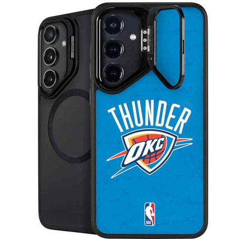 NBA OKC Thunder Distressed Galaxy S24 Plus Kickstand Case